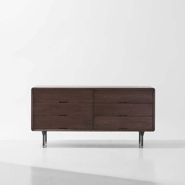 Distrikt Dresser Sideboard Hard Fumed Oak, Steel Legs by COLLECTIONAL DUBAI