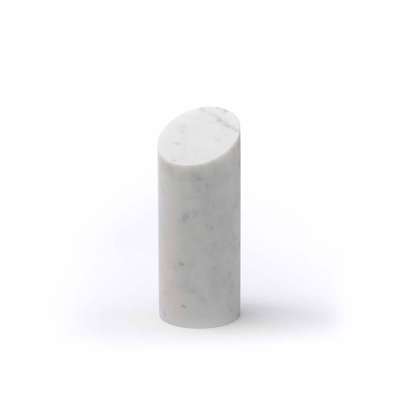 Kilos Cylindrical Bookend | Decorative Object | Bianco Carrara Marble