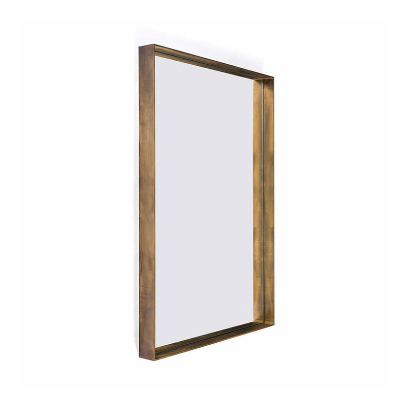 Quadro Medium | Mirror | Burnished Brass Frame