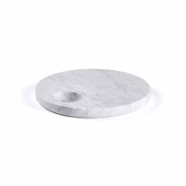 Ellipse Platter White Carrara Marble Salvatori by COLLECTIONAL DUBAI