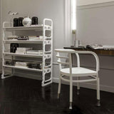 Postsparkasse | Chair | White Lacquered, Aluminum Details