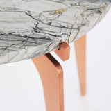Prong | Side Table | Zebra Grey | Copper