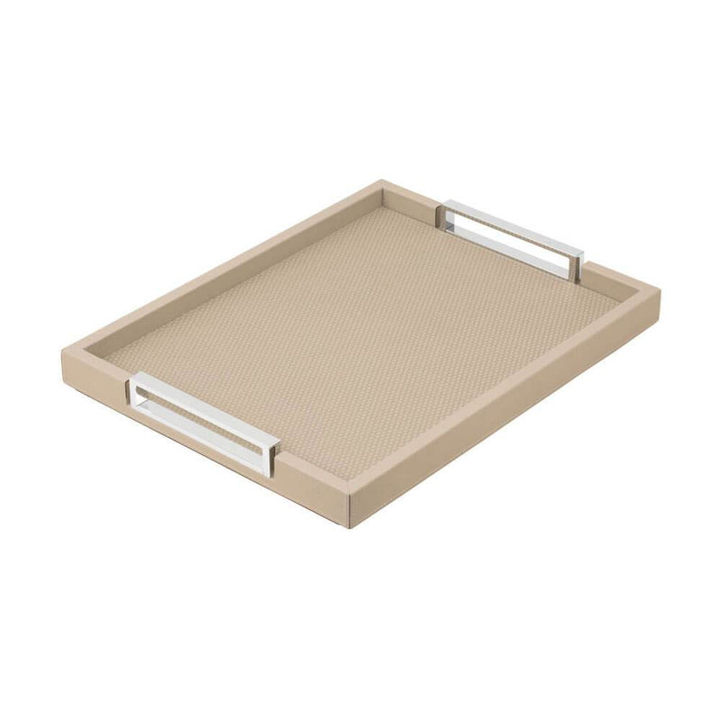 Victor Medium | Tray | Stone Leather Cover