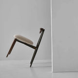 Vicuna | Dining Chair | Upholstered Cream Fabric, Oak Legs