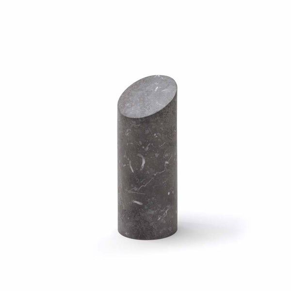 Kilos Cylindrical Bookend Decorative Object Black Marquinia Marble Salvatori by COLLECTIONAL DUBAI