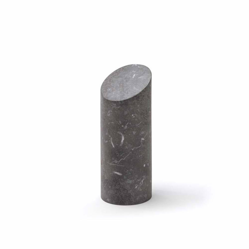 Kilos Cylindrical Bookend | Decorative Object | Black Marquinia Marble