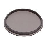 Regis Round Large Valet Tray | Décor | Smoke Leather Cover, Bronze Frame