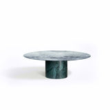 Proiezioni Round | Coffee Table without inlay | Green Marble