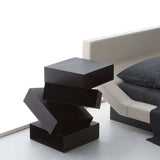 Balancing Boxes | Bedside Table | Black Metal Structure