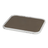 Polo Marmo Large Stackable Valet Tray | Décor | Mud Leather Pad, Arabescato White Marble