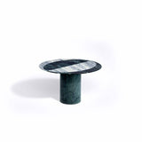 Proiezioni Round With Inlay | Side Table | Green Marble