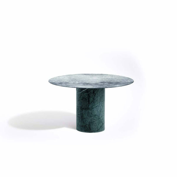 Proiezioni Round Side Table Green Marble Salvatori by COLLECTIONAL DUBAI