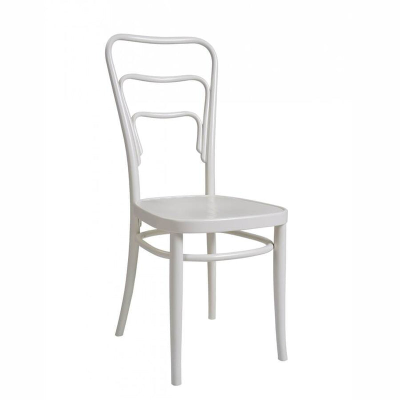 Vienna 144 | Chair | White Lacquered, Plywood Seat