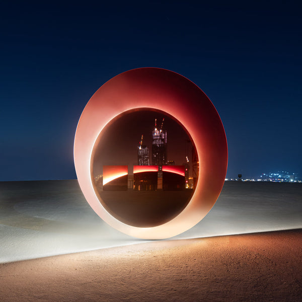 Mirage Round Mirror Light by Sabine Marcelis for COLLECTIONAL DUBAI