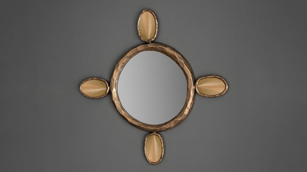 Amulet Mirror Round by COLLECTIONAL DUBAI