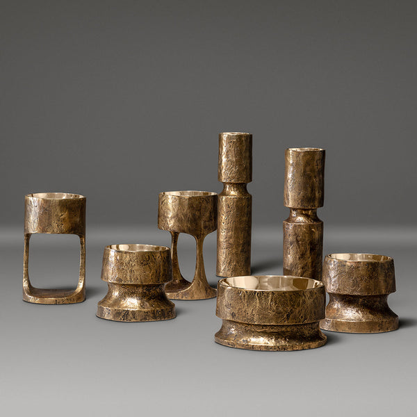 Crucible Candleholders Plate by COLLECTIONAL DUBAI