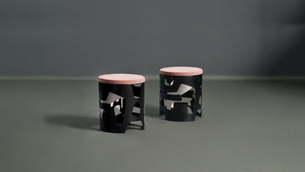 Hudson Low Stool by COLLECTIONAL DUBAI
