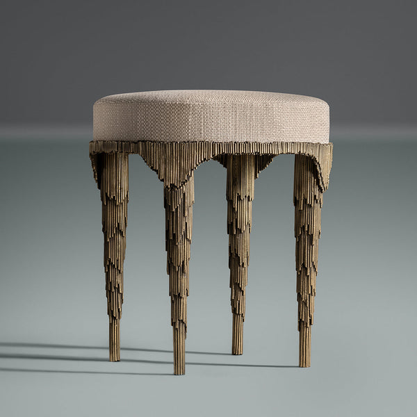 Rye Low Stool by COLLECTIONAL DUBAI