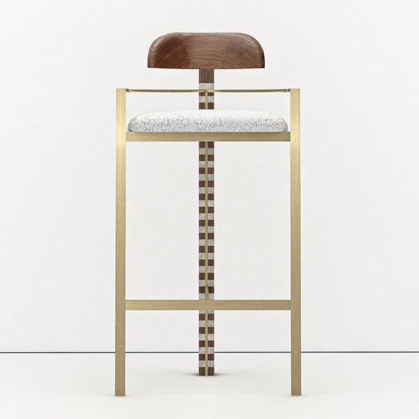 Totem High Chair Real Brass by Collectional Dubai